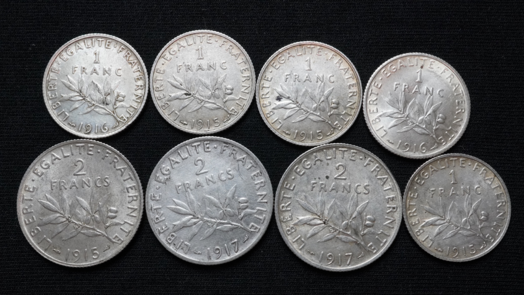 Série de pièces de monnaie en argent de collection