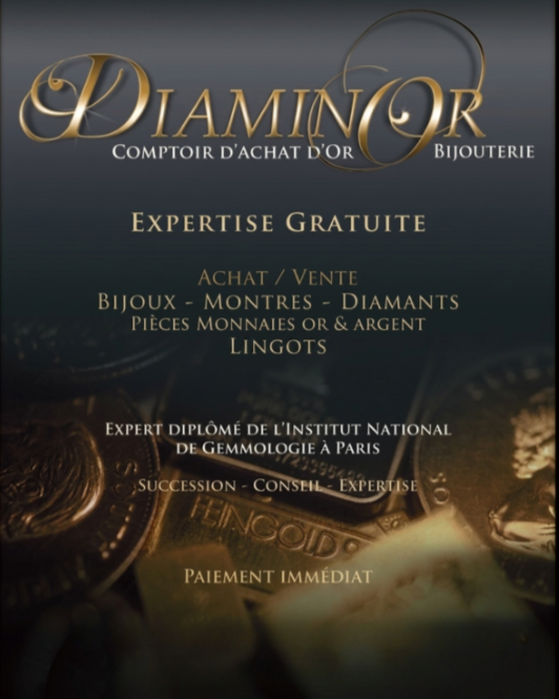 Plaquette d'expertise gratuite bijouterie Diaminor
